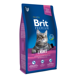 BRIT PREMIUM CAT LIGHT dla kota 8kg + GRATIS