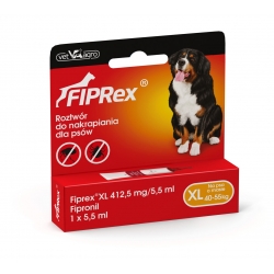 FIPREX XL krople dla psa 40kg-55kg - 1 pipeta x5,5ml