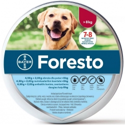 FORESTO obroża przeciwpasożytnicza dla psów pow. 8kg, dł. 70cm