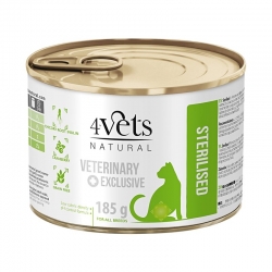 4VETS NATURAL Sterylised Kot puszka 24x 185g