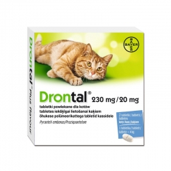 BAYER DRONTAL 230mg + 20mg dla KOTA op.2 tab