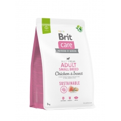 Brit Care Sustainable Adult Small Breed Chicken & Insect 3kg