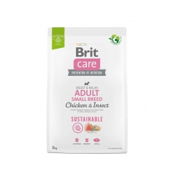 Brit Care Sustainable Adult Small Breed Chicken & Insect 3kg