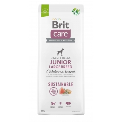 BRIT CARE SUSTAINABLE JUNIOR LARGE CHICKEN INSECT 12kg