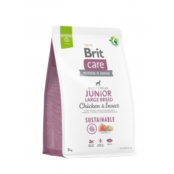 BRIT CARE SUSTAINABLE JUNIOR LARGE CHICKEN INSECT 3kg