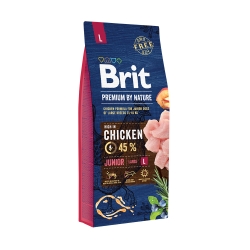 BRIT PREMIUM BY NATURE JUNIOR LARGE L 15kg + GRATIS