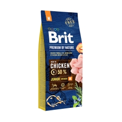 BRIT PREMIUM BY NATURE JUNIOR MEDIUM M 15KG + GRATIS