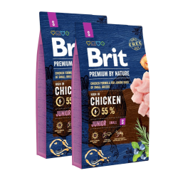 BRIT PREMIUM BY NATURE JUNIOR SMALL S 2x8KG + GRATIS