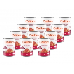 CALIBRA Dog Adult Beef with Carrots and Salmon Oil 12x 400g