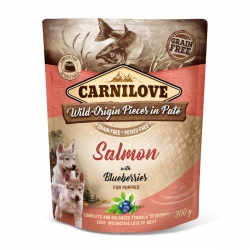 CARNILOVE Dog Puppy Salmon & Blueberries saszetka 300g