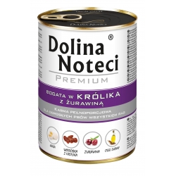 DOLINA NOTECI Premium Królik z żurawiną 400g