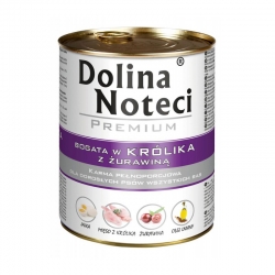 DOLINA NOTECI Premium królik z żurawiną 800g