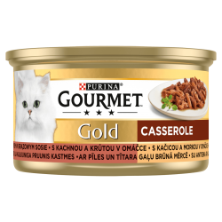 GOURMET GOLD Duck & Turkey Casserole (kaczka z indykiem) 24x85g