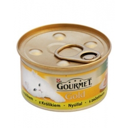 GOURMET GOLD Pasztet z królika 85g - Smaczna karma dla wymagających kotów