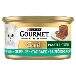 GOURMET GOLD Pasztet z królika 85g - Smaczna karma dla wymagających kotów