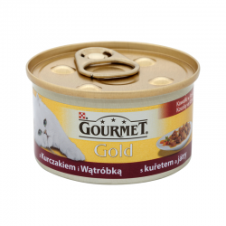 GOURMET GOLD Chicken & Liver z Kurczakiem i Wątróbką 24x85g