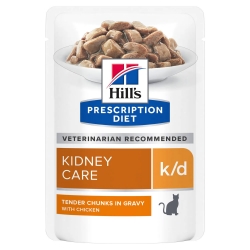Hill's PD Feline K/D Kidney Care saszetka Kurczak 24x 85g