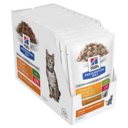 HILL'S PD FELINE C/D Urinary Stress + Metabolic (Reduced Calorie) saszetka 12 x 85g