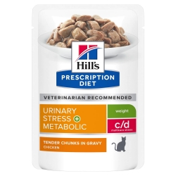 HILL'S PD FELINE C/D Urinary Stress Reduced Calorie saszetka 85g