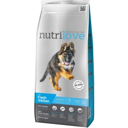 NUTRILOVE JUNIOR LARGE BREED L 12kg + GRATIS