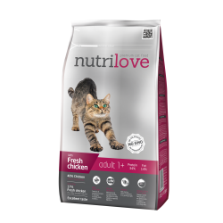 NUTRILOVE ADULT FRESH CHICKEN dla kota 1,5kg