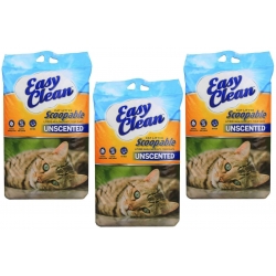 PESTELL Easy Clean Żwirek Sodowy Naturalny UNSCENTED 3x9.1kg=27.3kg (33l.)