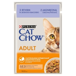 PURINA CAT CHOW ADULT Z JAGNIĘCINĄ I ZIELONĄ FASOLKĄ 85G