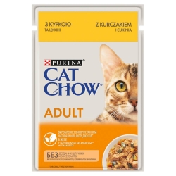 PURINA Cat Chow Adult  z Kurczakiem i Cukinią Multipack 10x85g