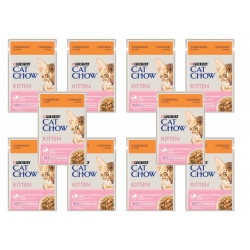 PURINA CAT CHOW KITTEN INDYK I CUKINIA dla kociąt saszetka 10x85g