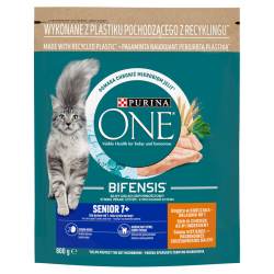 Purina ONE Senior 7+ Chicken Wheat Bogata w Kurczaka i Pełne Ziarna 800g