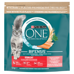 Purina ONE STERILCAT Salmon Wheat Bogata w Łososia i pszenicę dla kotów sterylizowanych 1,5kg