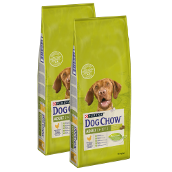 PURINA DOG CHOW ADULT CHICKEN 2x14kg + GRATIS
