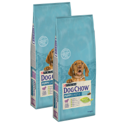 PURINA DOG CHOW PUPPY LAMB Jagnięcina 2x14kg + GRATIS