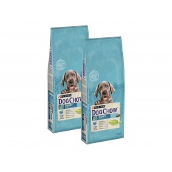 PURINA DOG CHOW PUPPY LARGE BREED 2x14kg + GRATIS