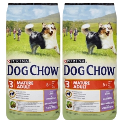 PURINA DOG CHOW Mature Adult 5+ Lamb & Rice 2x14kg