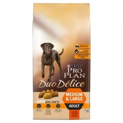 PRO PLAN DUO DELICE ADULT MEDIUM LARGE BEEF WOŁOWINA 10kg