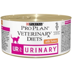 PURINA Veterinary Diets UR URINARY Turkey Kot puszka 12x 195g