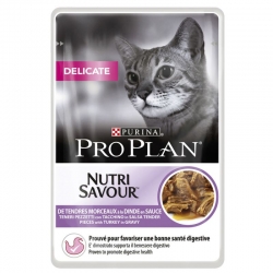 PRO PLAN Nutrisavour Delicate Turkey sos saszetka dla kota 85g