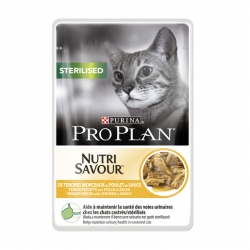 PRO PLAN Nutrisavour Sterilised Chicken sos saszetka dla kota 85g