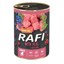 Rafi Junior z Cielęciną puszka dla szczeniąt 24x 400g