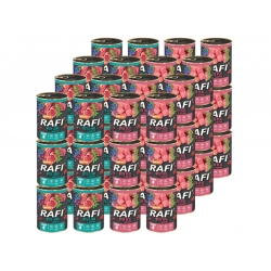 Rafi Junior Mix Smaków puszka dla szczeniąt 48x 400g
