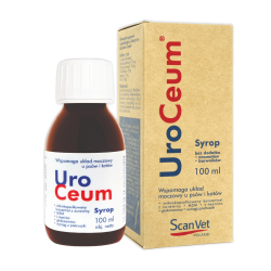 UroCeum ScanVet syrop 100ml wspomaga układ moczowy u psów i kotów