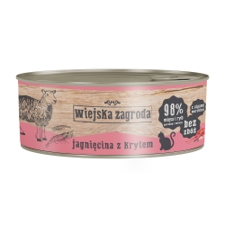 Wiejska Zagroda Kot Jagnięcina z Krylem 85g