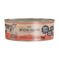 Wiejska Zagroda Kocię Królik z Cielęciną 85g