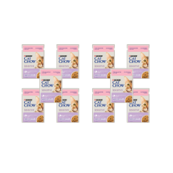 Purina CAT CHOW Adult Sensitive z Łososiem i Cukinią w sosie 10x85g