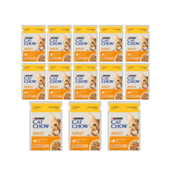 PURINA CAT CHOW ADULT Z KURCZAKIEM I CUKINIĄ 13x85g