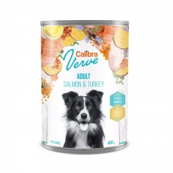 Karma mokra ŁOSOŚ I INDYK Calibra Dog Verve GF Adult Salmon&Turkey 400g