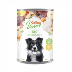 Karma mokra KURCZAK I KACZKA Calibra Dog Verve GF Adult Chicken&Duck 400g