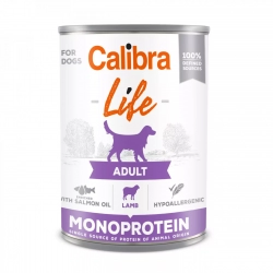 Karma mokra dla psów dorosłych JAGNIĘCINA Calibra Dog Life Adult Lamb 400g