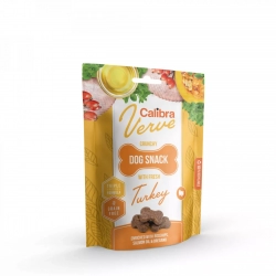 Chrupiące bezzbożowe przysmaki z indykiem Calibra Dog Verve Crunchy Snack Fresh Turkey 150g